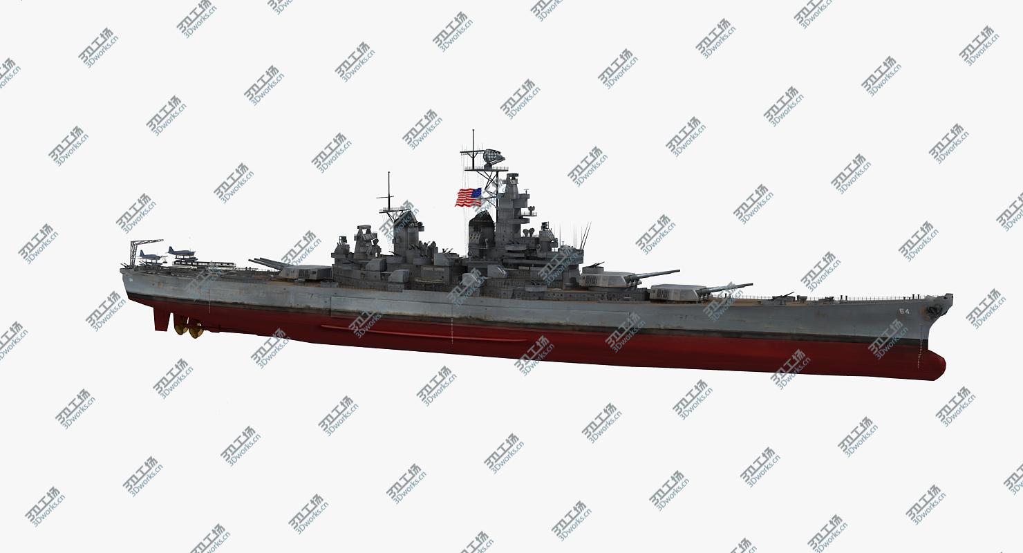 images/goods_img/2021040162/3D model Battleship USS Wisconsin BB-64 WWII 1942-1945/2.jpg
